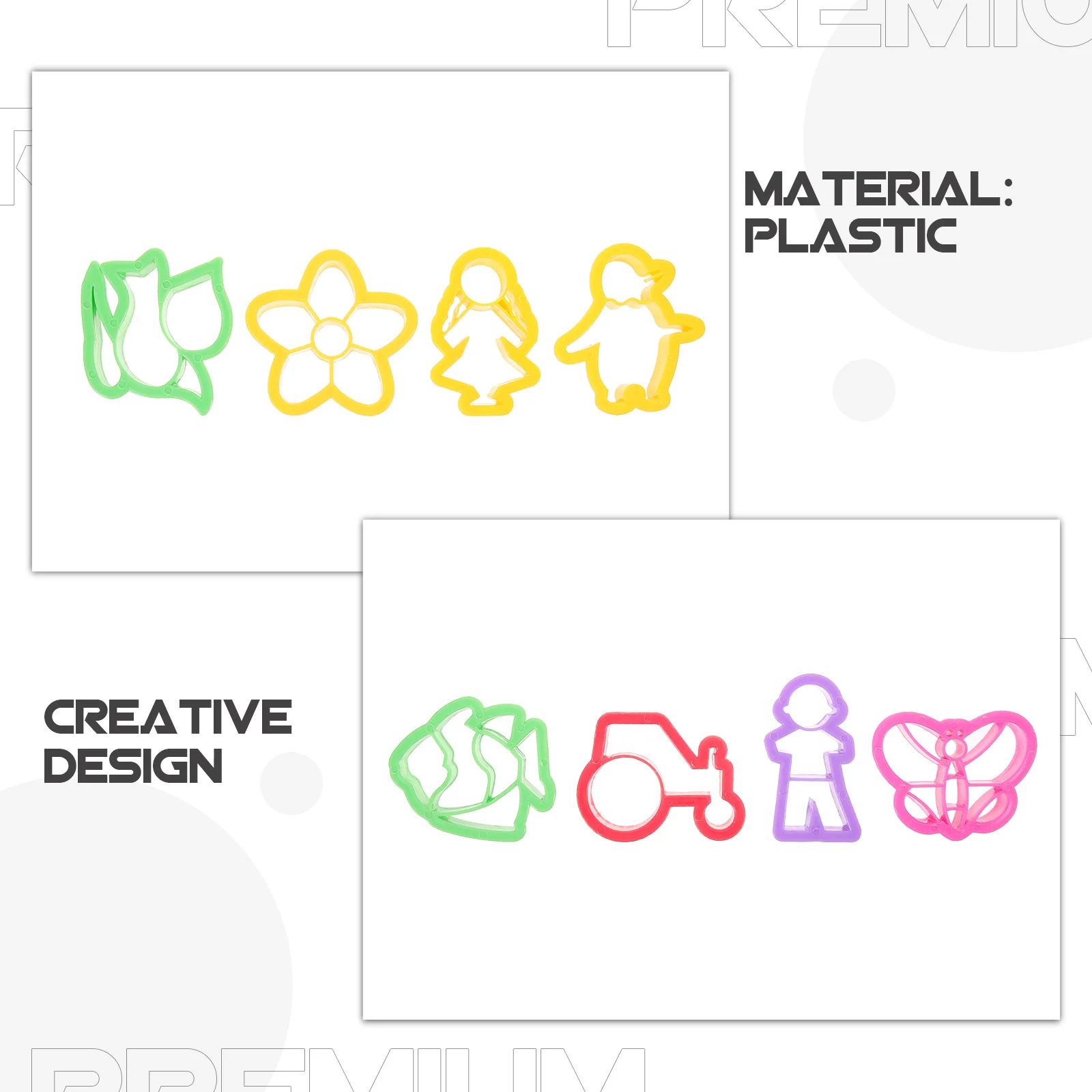 

8Pcs Polymer Clay Mold Kit Clay Cutters for Jewelry DIY Earring Making Craft Supplies Earring DIY Tools Pottery Craft Tool