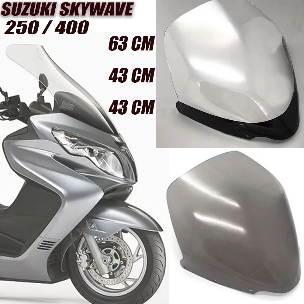 

New Motorcycle Height 72/45CM Windshield Deflector Modification Suitable For Suzuki Skywave 250/400 Skywave250 Skywave400