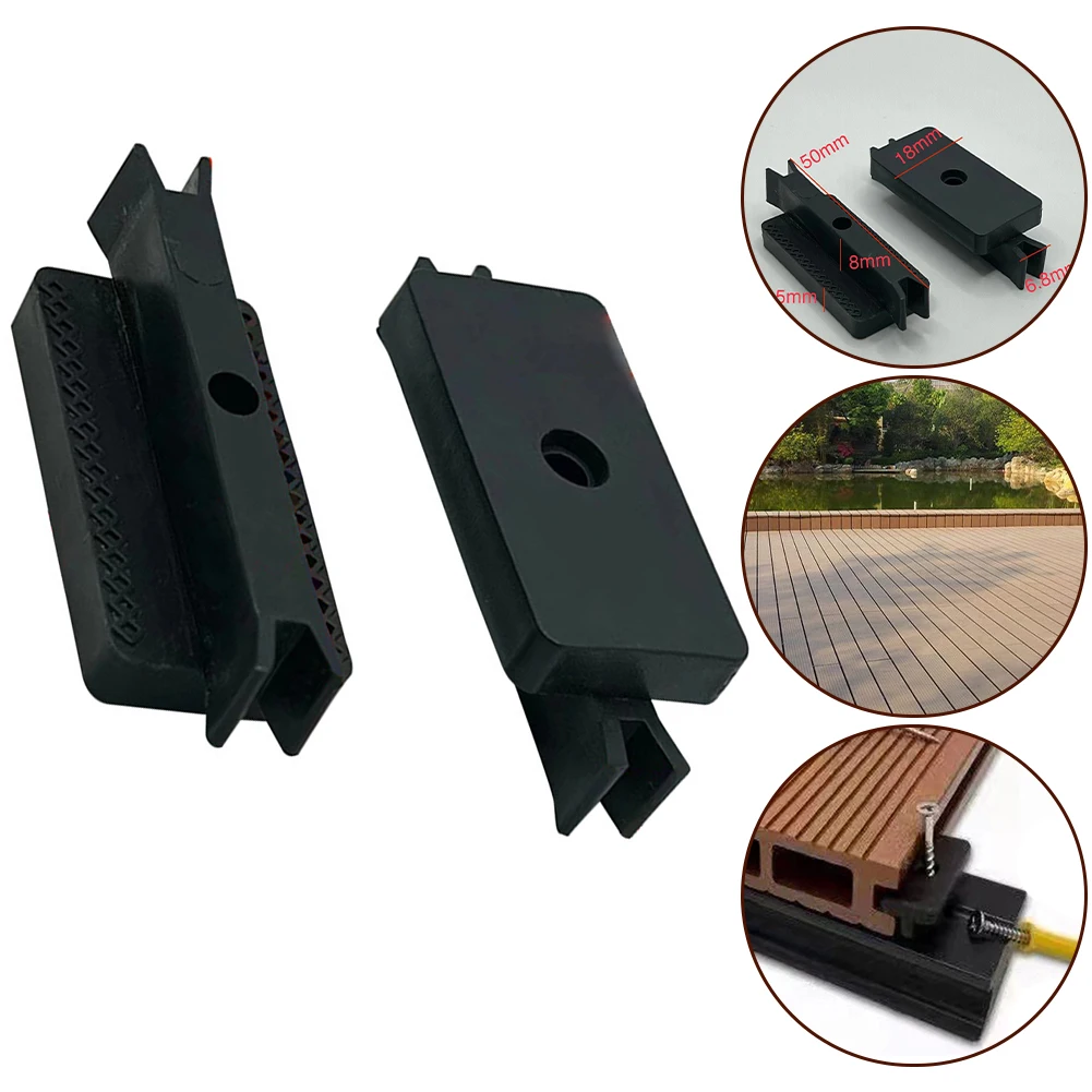 Réinitialisation de pont composite en queue d'aronde, sécurité, montage facile, sécurisé, intérieur, sol, cour, outil de jardin, outils de vie en plein air, accessoires, 50 pièces