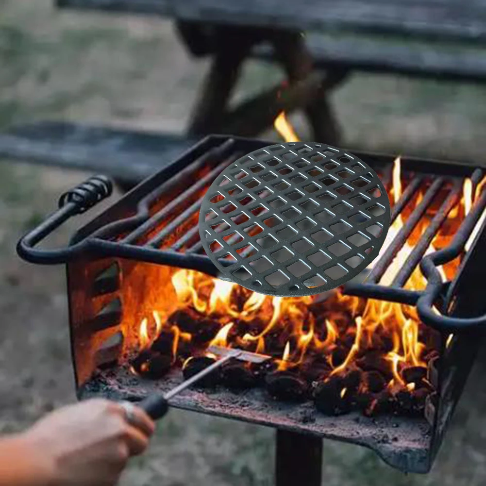 30cm Round Cast Iron Grill With Holes Black Barbecue Net For Dynamic Centre Nestor BBQ Outdoor Cooking Party Accessories