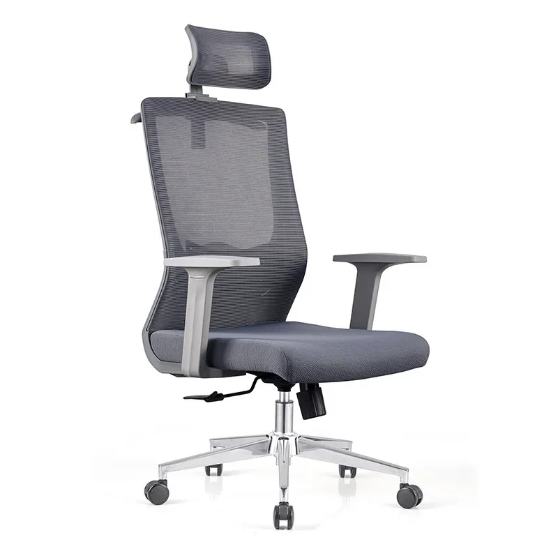 Personalized  New Office Chair Ergonomic Computer Chair Family Rotating Lifting Bow Mesh Chair Grey Silent Wheel Staff