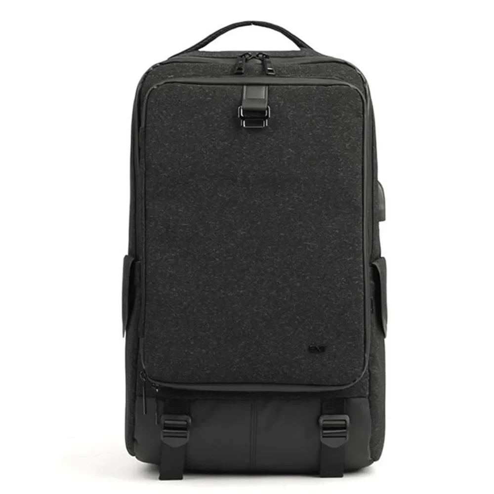 Man Outdoors Travel Handbag Shoulder Backpack Waterproof Boy 15.6 Inch Laptop Tablet Computer Storage Pack USB Casual School Bag