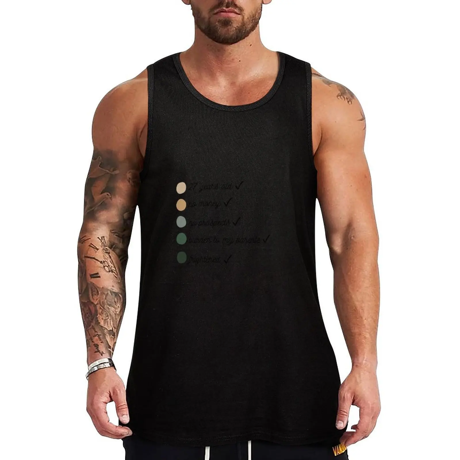 

I am Tank Top running shirt underwear anime t-shirts Men's gym t-shirt tops