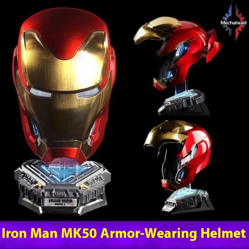 

Mk50 Iron Man Figure 1:1 Wearable Cosplay Mask Voice-Activated Deformation Helmet Animation Derivative Collect Model Boytoy Gift