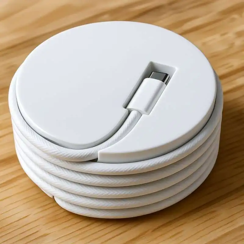Bandeja de Almacenamiento para Cable de Datos de 1m, Compatible con la Serie A, Organizador Práctico de Cables para Escritorio o Banco de Trabajo