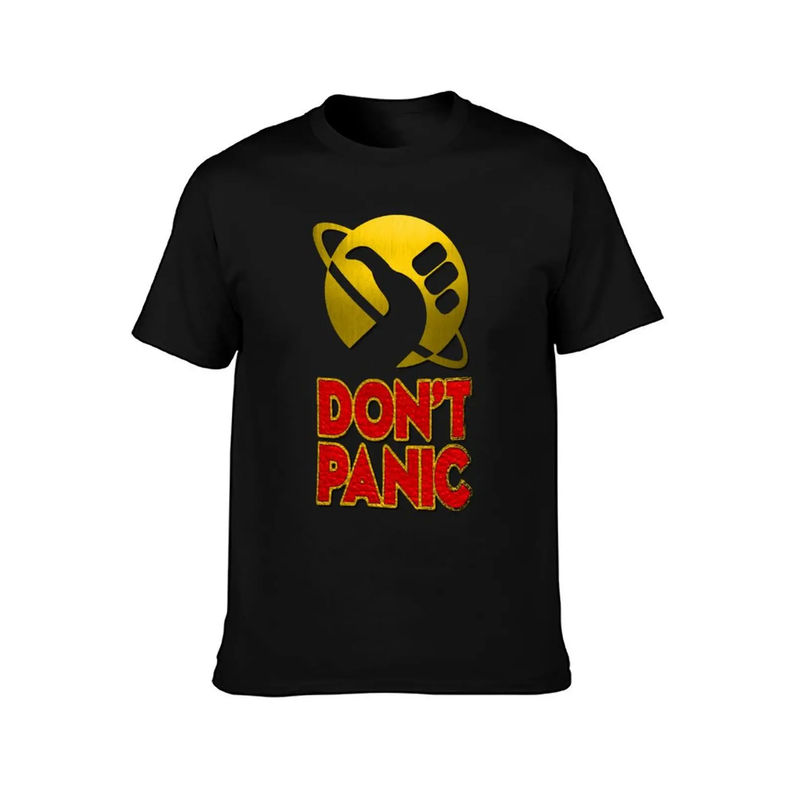 don't panic T-Shirt vintage anime shirt new edition sweat mens tall t shirts