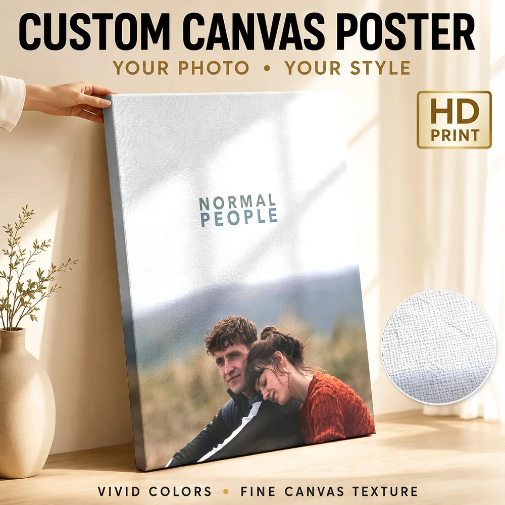 Normal People TV Show Framed Canvas Print Poster Customized Vintage Movie Wall Paintings Decoration for Man Cave Ready to Hang