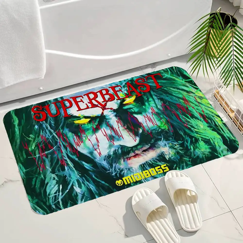 Alfombra de cocina con diseño de músico de rock R-Rob Z-Zombie, antideslizante, moderna, para sala de estar, balcón, decoración moderna para el hogar
