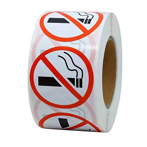 50-500pcs Danger Sticker Art Paper Funny No Smoking Warning Decal Wholesale Superior Quality