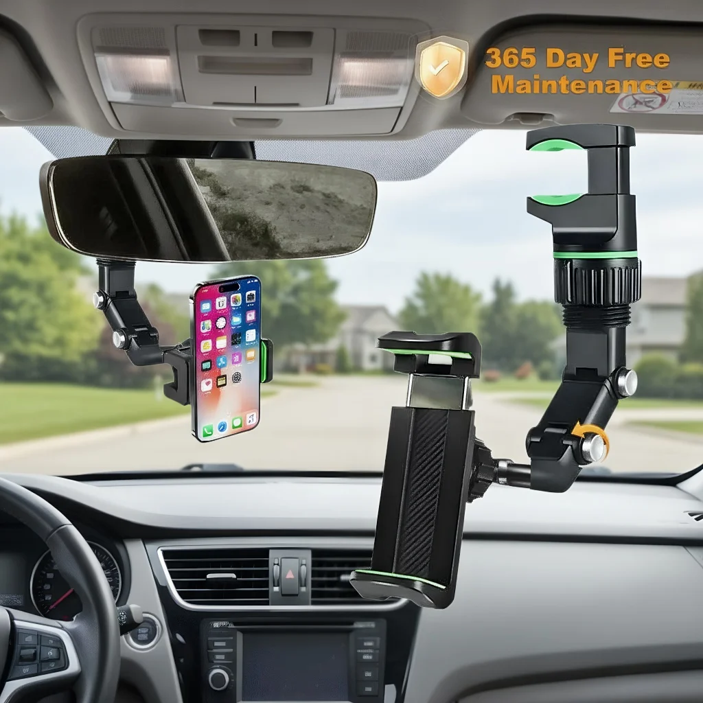 

Espelho Retrovisor do Carro Suporte do Telefone - 360° Rotating Universal GPS Mount for Smartphones