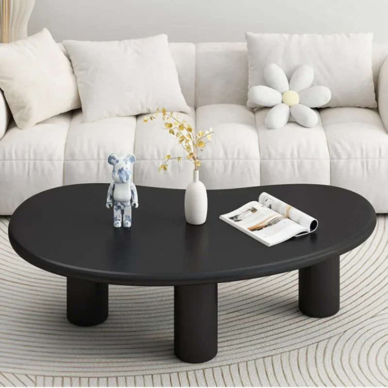 

Nordic Living Room Coffee Table Trau Black Simple Design Minimalist Side Table Modern Floor Couchtisch Wohnzimmer Home Furniture