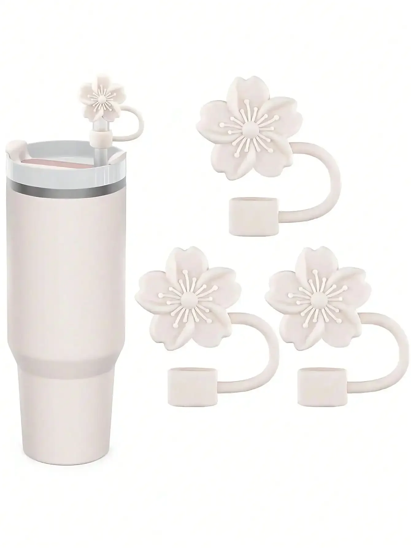 

Three-piece universal cup lid ceramic cup glass thermos cup lid accessories leak-proof sealing lid