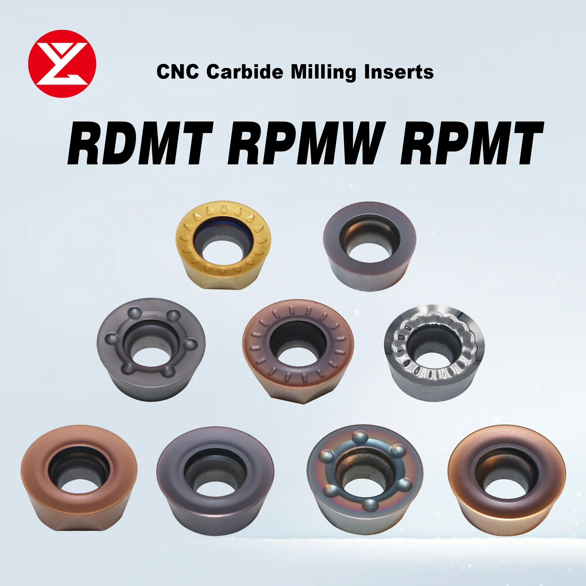 RDMT10T3 RPMW1003 RDMT1204 RPMT1204 RPGT1204 Milling Insert Roundness Tool CNC Machine Indexable Milling Cutter Stainless steel