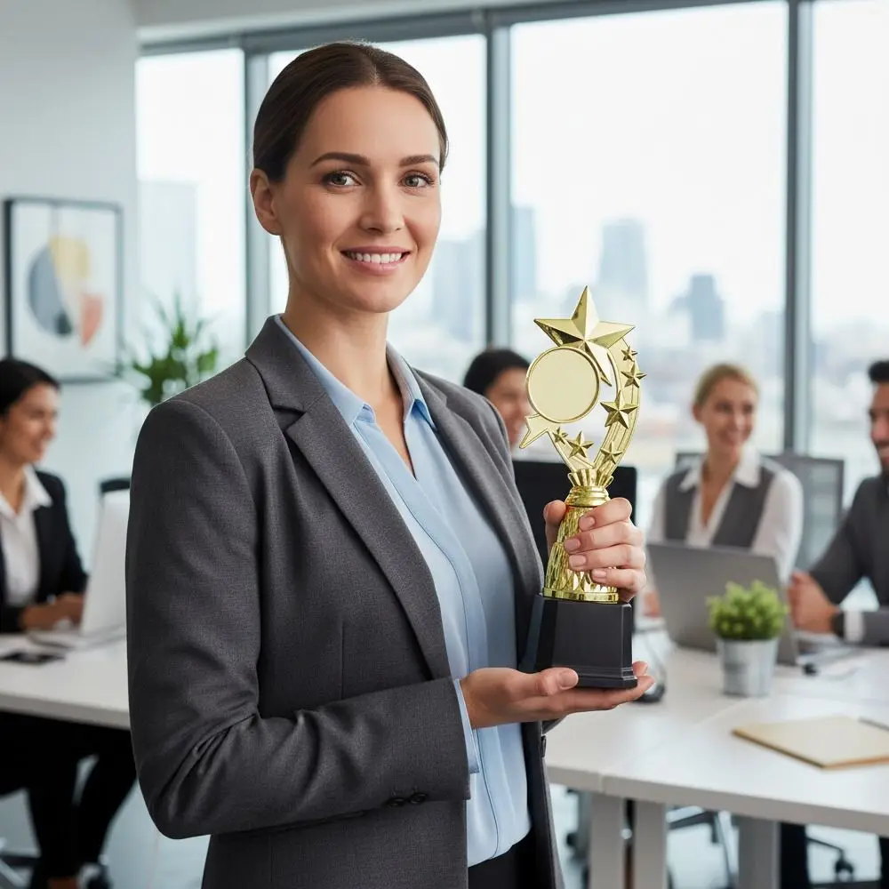 22/25.5/28/30.5 CM Prize Trophy Large Size Golden Color Award Trophy Small Size Plastic Material Gold Statue Dancing Competition