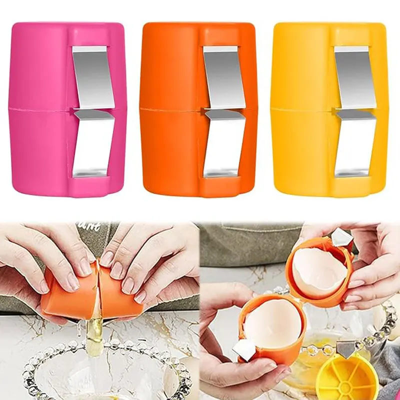 1/3PCS New Eggshell Opener Portable Egg Opener Kitchen Handheld Eggshell Crusher Press Eggshell Separator Kitchen Gadgets