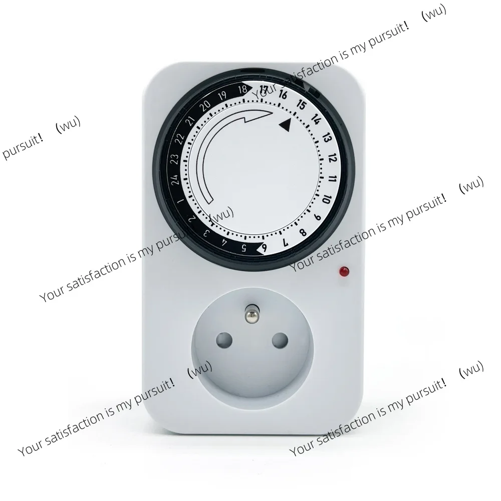French standard timing switch socket, foreign trade intelligent mechanical time control switch 24 hours automatic cycle timer