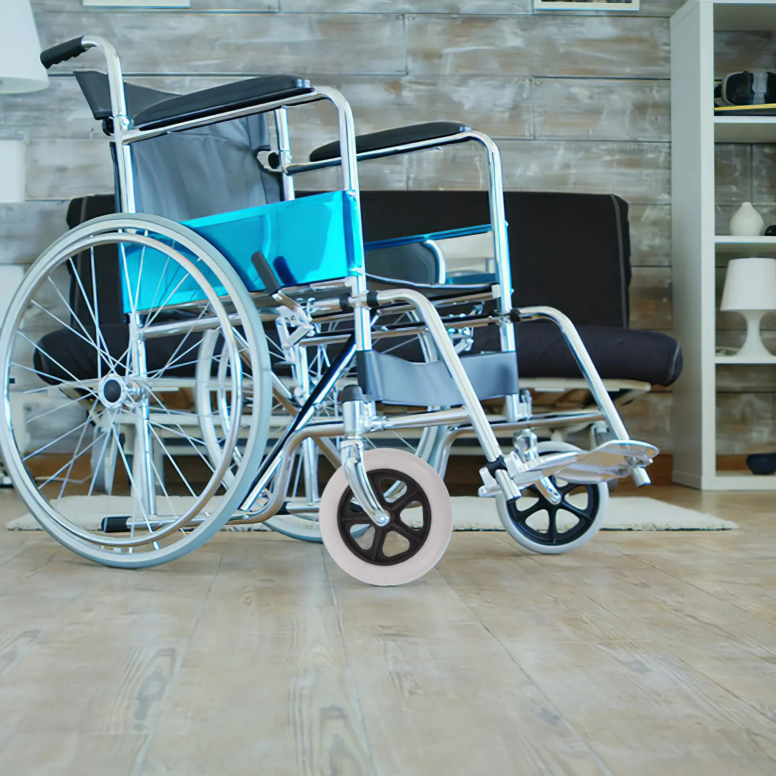2Pcs Front Caster Tires Walker Replacement Wheels for Drive Wheelchairs Small Push Cart Shopping Cart Wheelchair Accessories