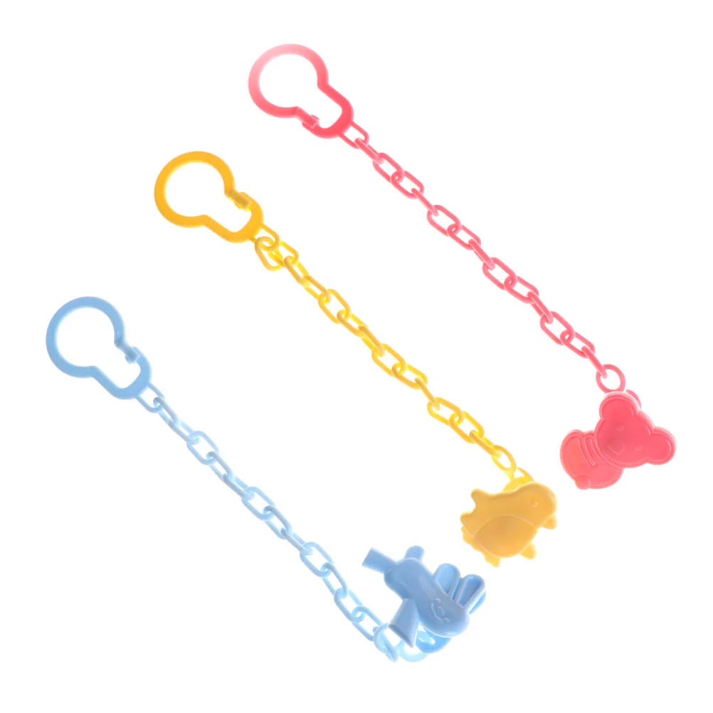 1pc Cartoon Baby Pacifier Chain Clip Anti Lost Dummy Soother Nipple Holder