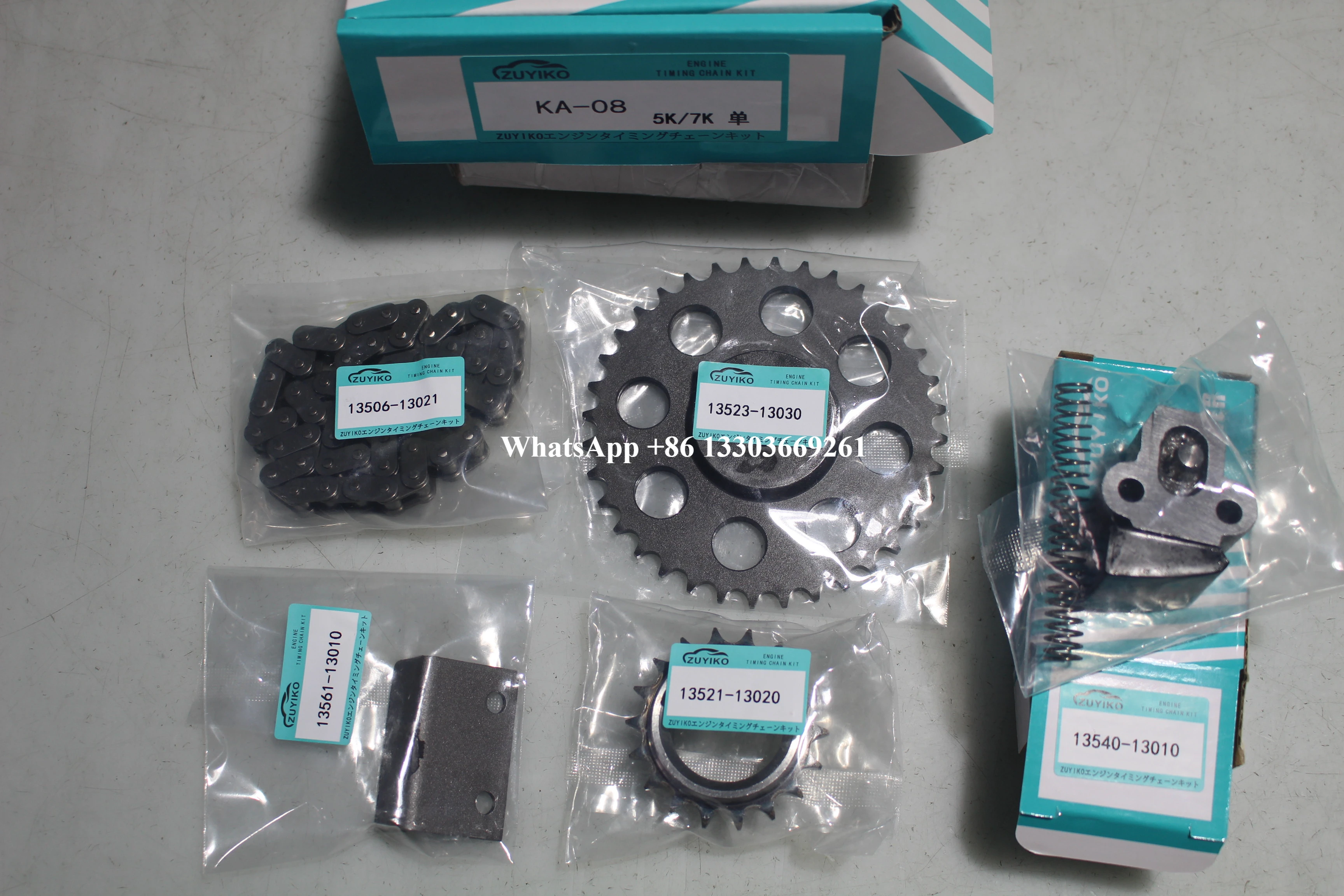 

3K 4K 5K 7K TIMING CHAIN KIT FOR TOYOTA 3k 4k 5k 7k engine timing chain set 13506-13020 KA-08