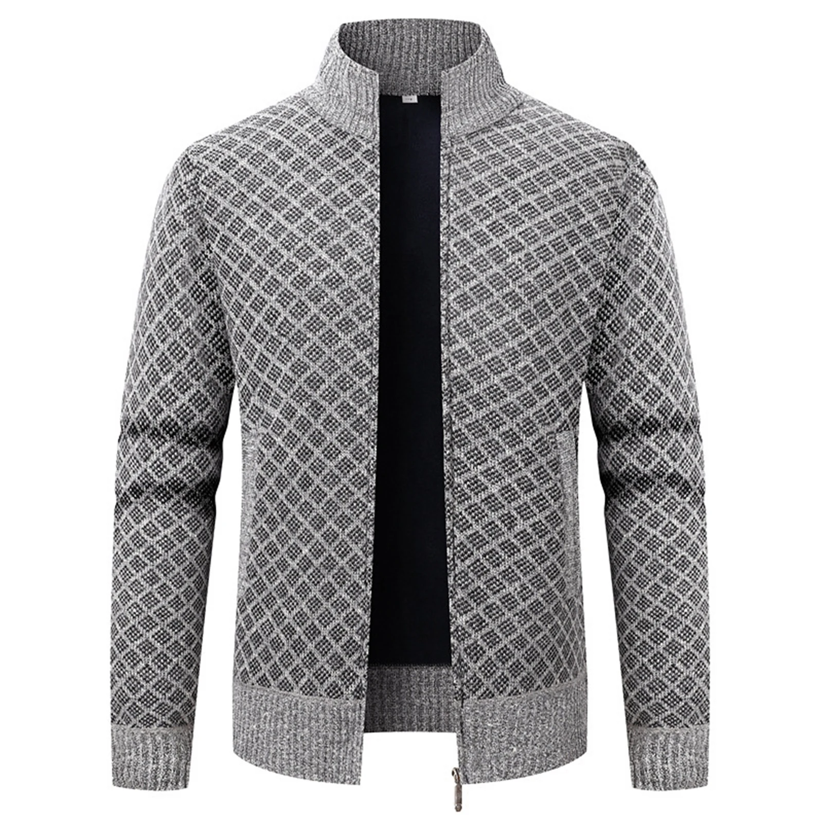 

Fashionable Men's Long Sleeve Sweater Casual Stand Collar Outerwear Autumn Hot Sale Of The Season Slim Fit Men's Jacket Top