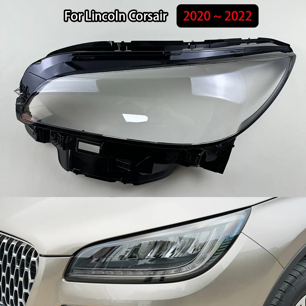 For Lincoln Corsair 2020 2021 2022 Car Headlight Cover Lampcover Lampshade Lamp Glass Lens Case Auto Light Caps