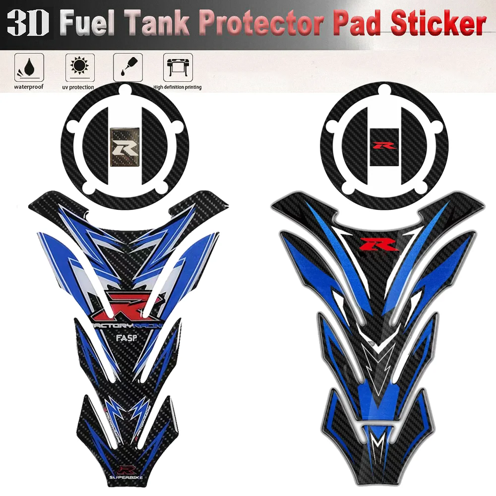 For Suzuki GSXR Tank Pad Cover Stickers Motorcycle Accessories Protector Decal sGSR 1000 750 600 400 K3 K4 K5 K6 K7 K8 K9 SV 650