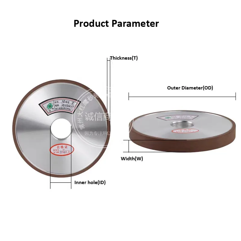 1PCS Big Size Flat SDC/CBN resin grinding wheel D300/350mm Grit#80~150# Resin bonded artificial diamond flat grinding wheel