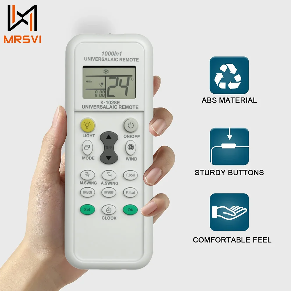 1000 in 1 Universal Air Conditioner Remote Control for LG Gree Midea Toshiba Haier Daikin Hitachi Sharp Panasonic Samsung Sanyo