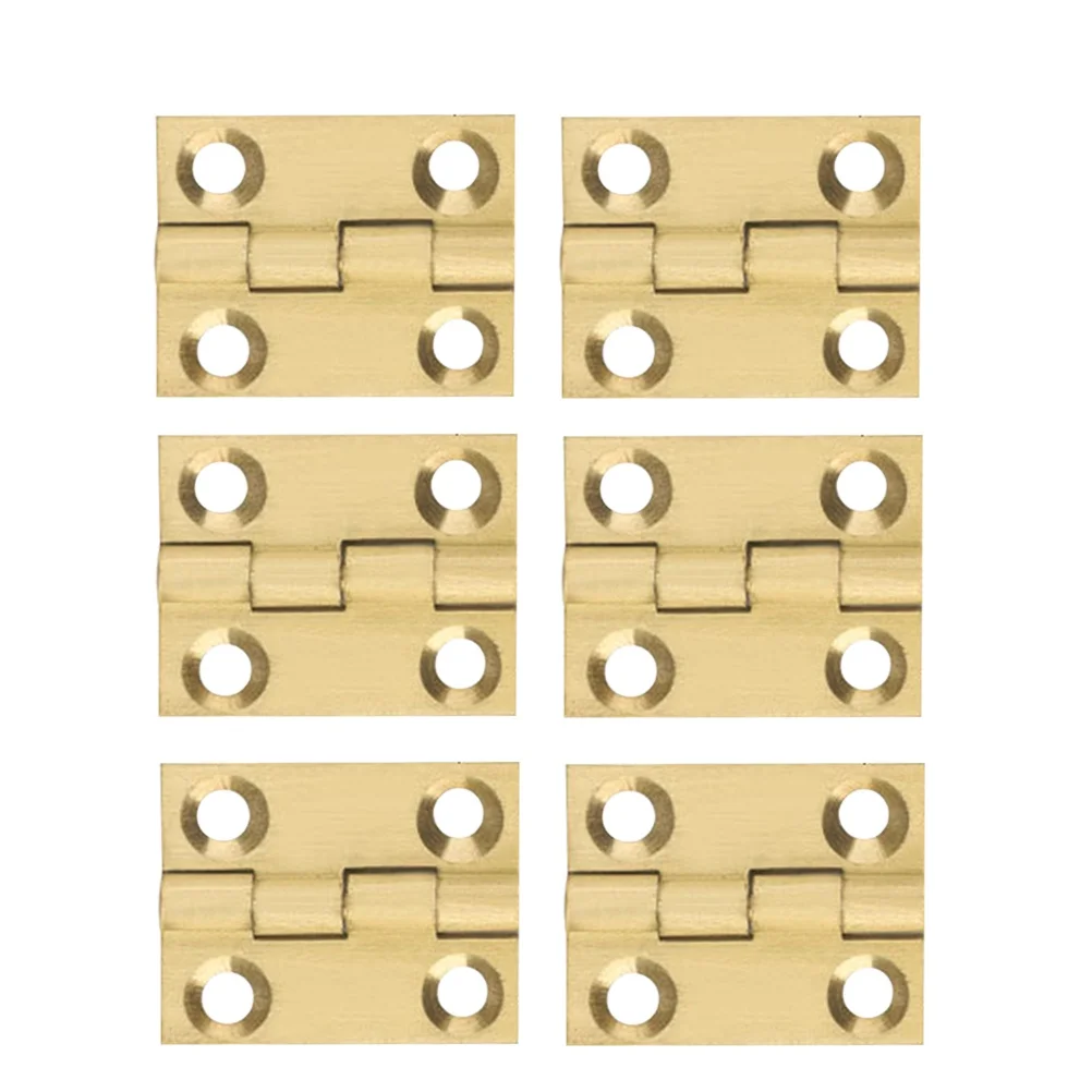 

6 PCS Pure Copper Hinge Bearing Door Hinges for Cabinet Doors Stainless Steel Mute