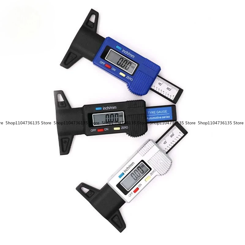 Digital Tire Pattern Depth Gauge, Automotive Tire Wear Detection, Electronic Vernier Caliper