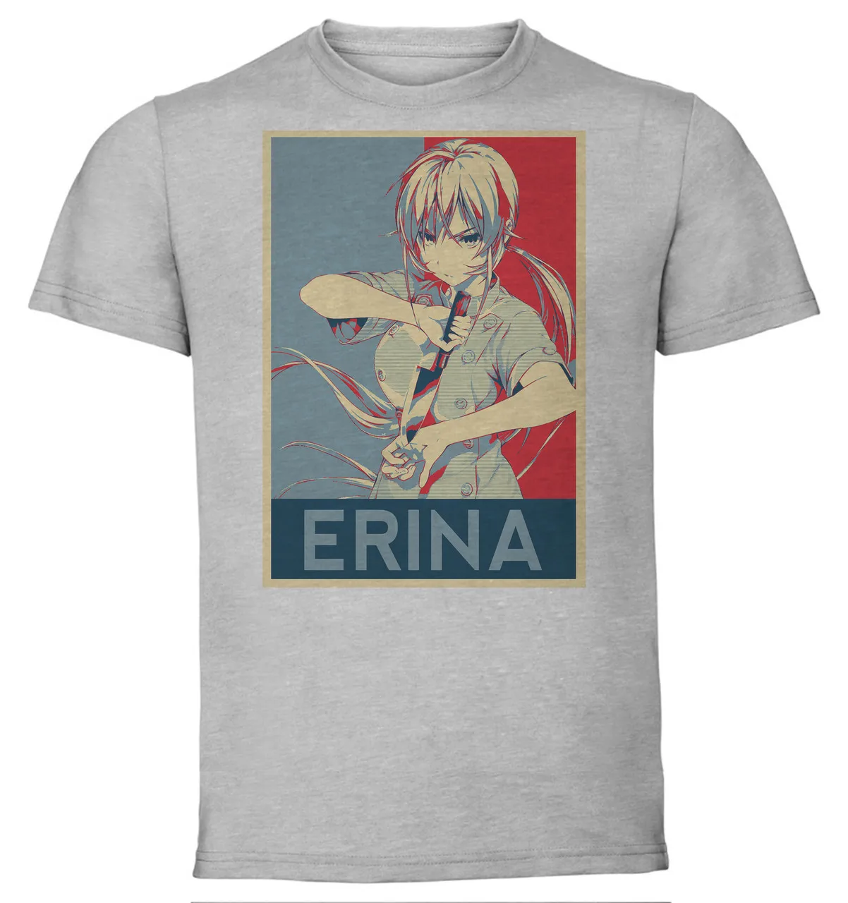 T-Shirt Unisex Grey Propaganda Food Wars Erina