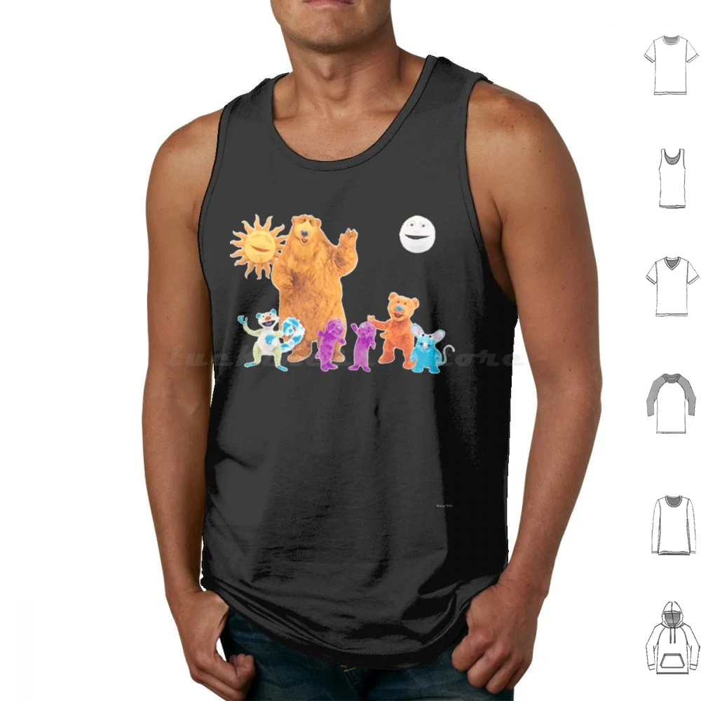 Bear In The Big Blue House Tank Tops Print Cotton Bear In The Big Blue House Bear Nella Grande Blu Bear En La Gran Azul B ?