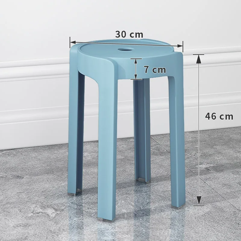 

F302 Thickened plastic stools can be stacked and stacked, dining table stools, windmill stools, high round stools, plastic stool