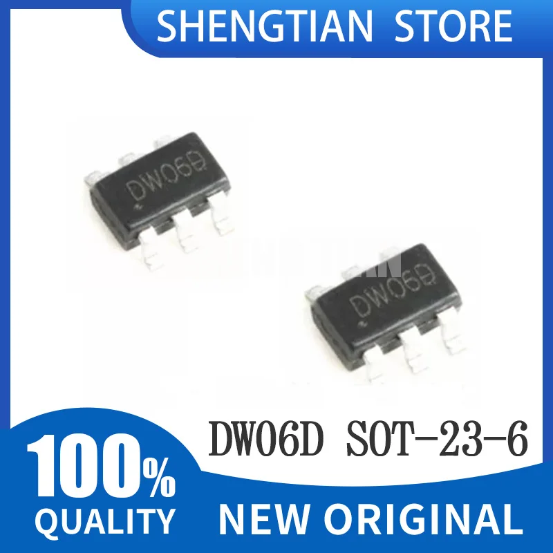 20PCS DW06 DW06D SOT23-6 DW06= DW01 + 8205 2-in-1