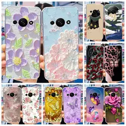 Case For Xiaomi Redmi A3 Cover For Xiaomi Redmi A3 4G Phone Case Popular Flower Clear Soft Silicone Funda For RedmiA3 A 3 Bumper