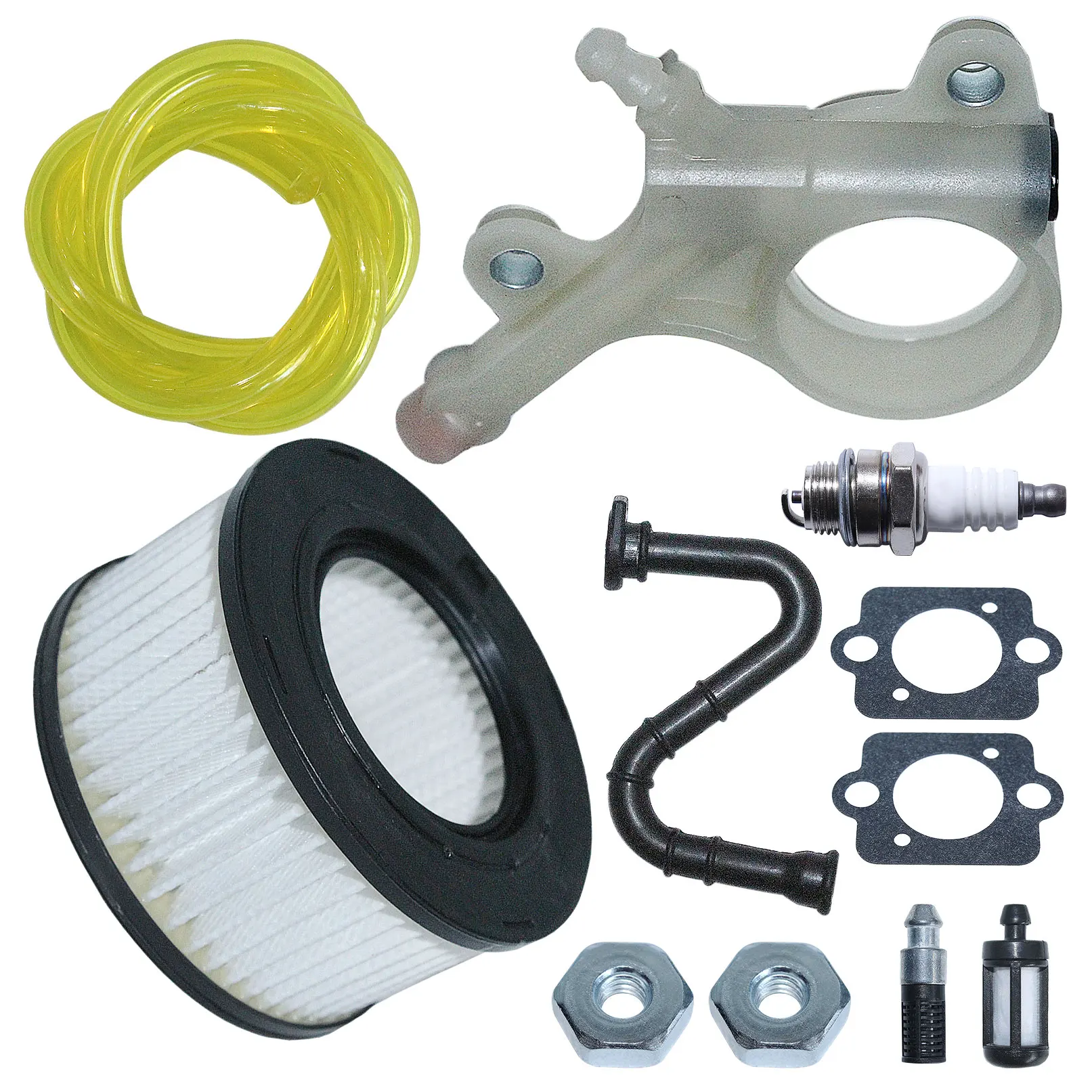 Filtro aria pompa olio tubo olio Set per Stihl MS251 MS261 MS271 MS291 MS311 MS381 MS391 w guarnizioni candela filtro olio