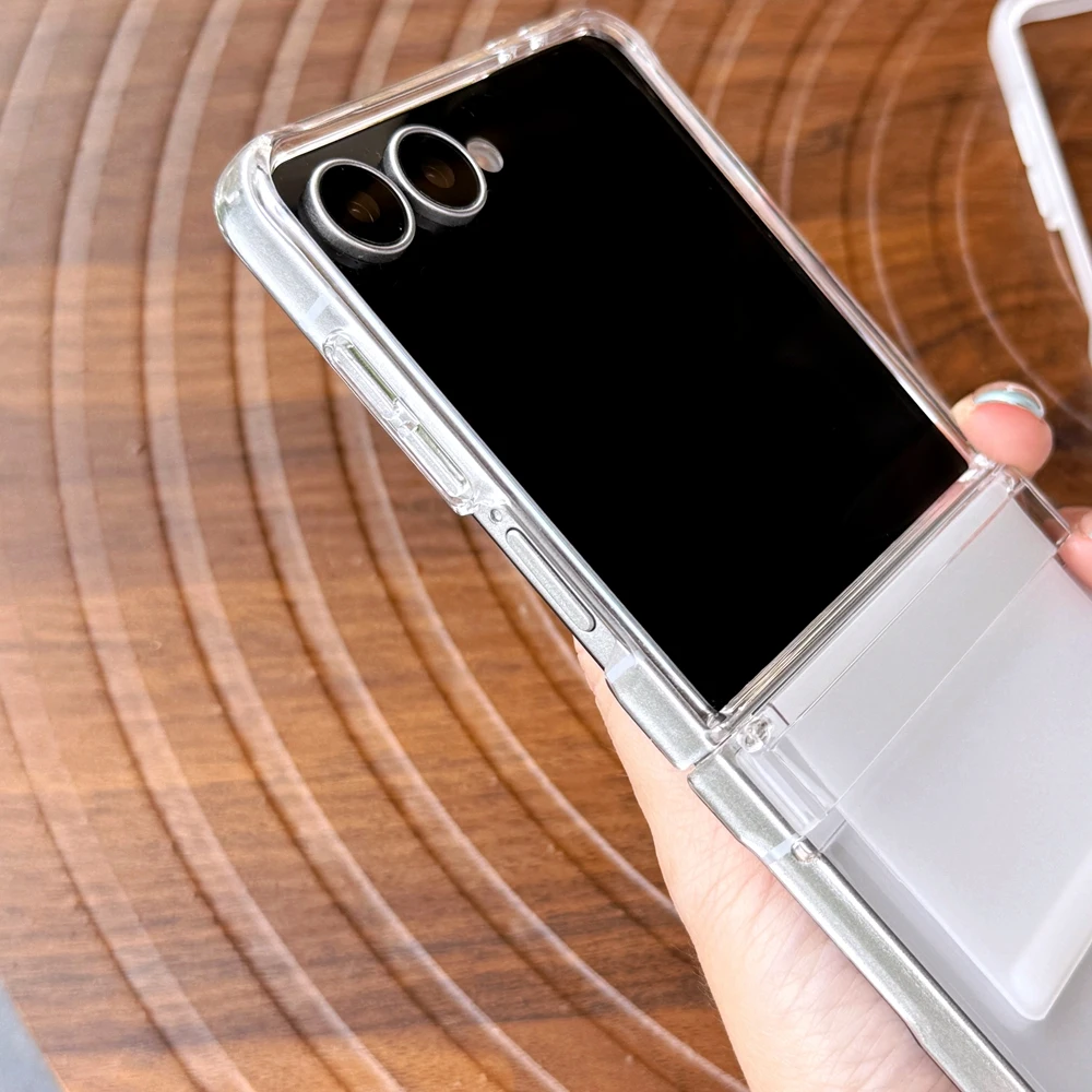 Жесткий чехол для телефона из силиконового ремешка для Samsung Galaxy Flip 7, 6, 5, 4, 3, цельный дизайн, задняя крышка