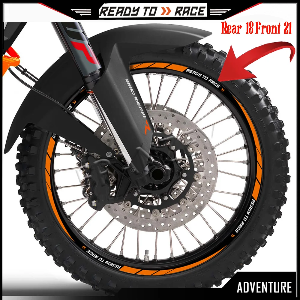 For KTM Adventure Wheel Sticker Motorcycle Accessories Decal Super R S 250 390 690 790 890 950 990 1050 1090 1190 1290 2024 2025