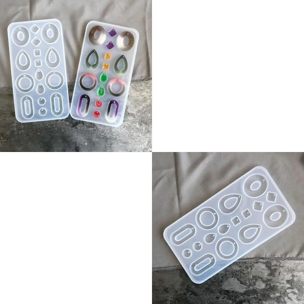 

9HJK Ручная украшения для ювелирных изделий для колье смолы, плесень Diy Art, ремесла для ультрафиолетовой эпоксидной смолы