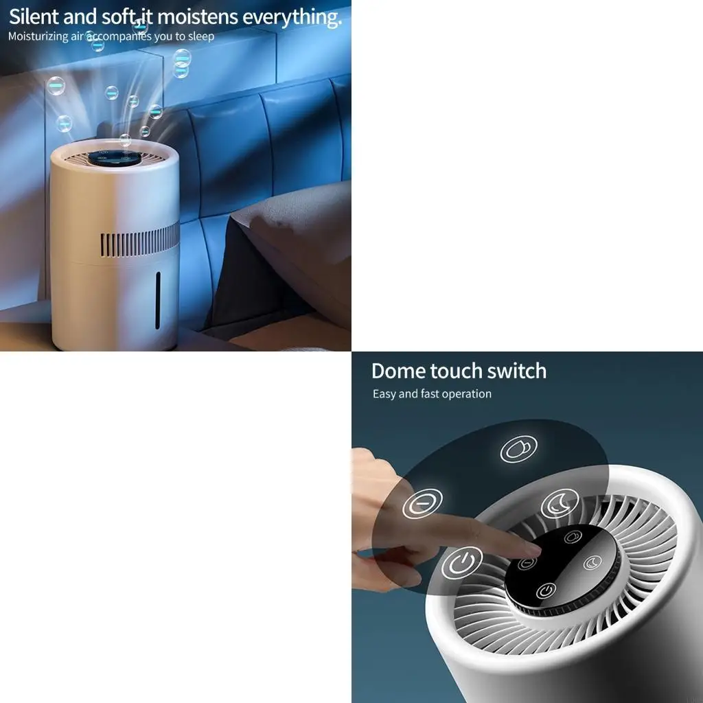 

Air Purifiers for Home Air Cleaner Fan 2 Speed Quiet for Dust Smoker USB Charging Adapter Perfect for Bedroom