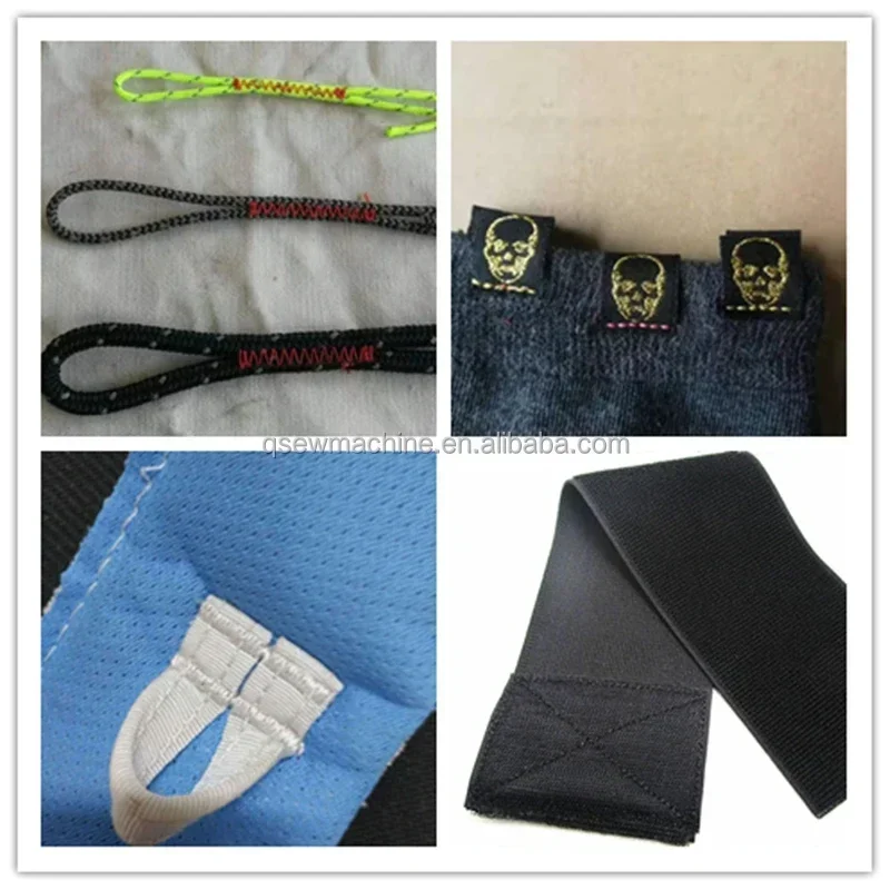 QS-433H Tombol elektronik memasang bartacking mesin jahit jahitan tali jaring kait besar