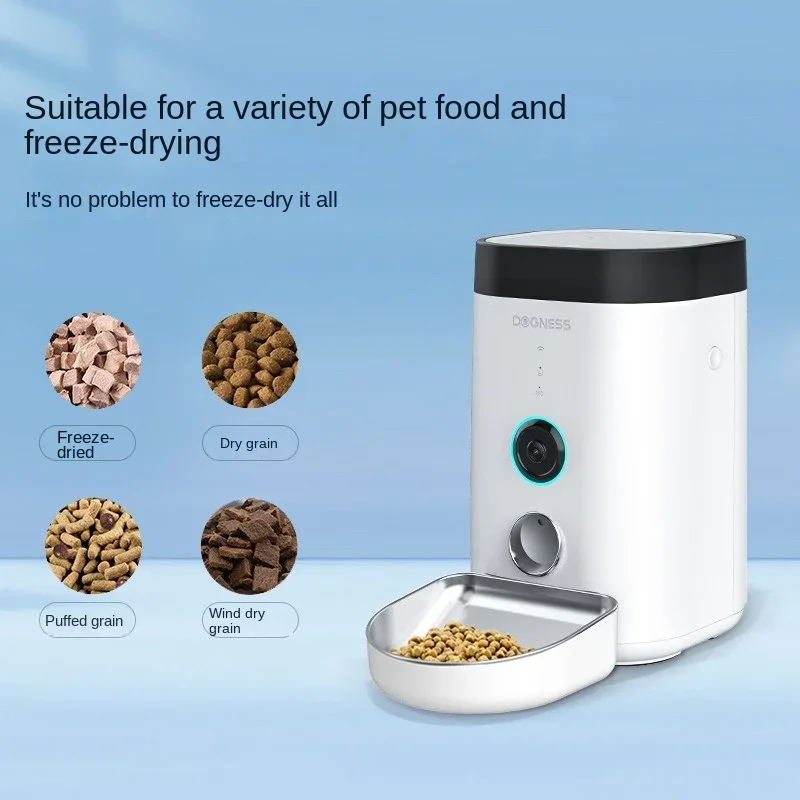 Automatic Pet Feeder with Camera, Intelligent Cat Feeder, Food Dispenser, Water Fountain, Drinker, Feeding and Irrigation