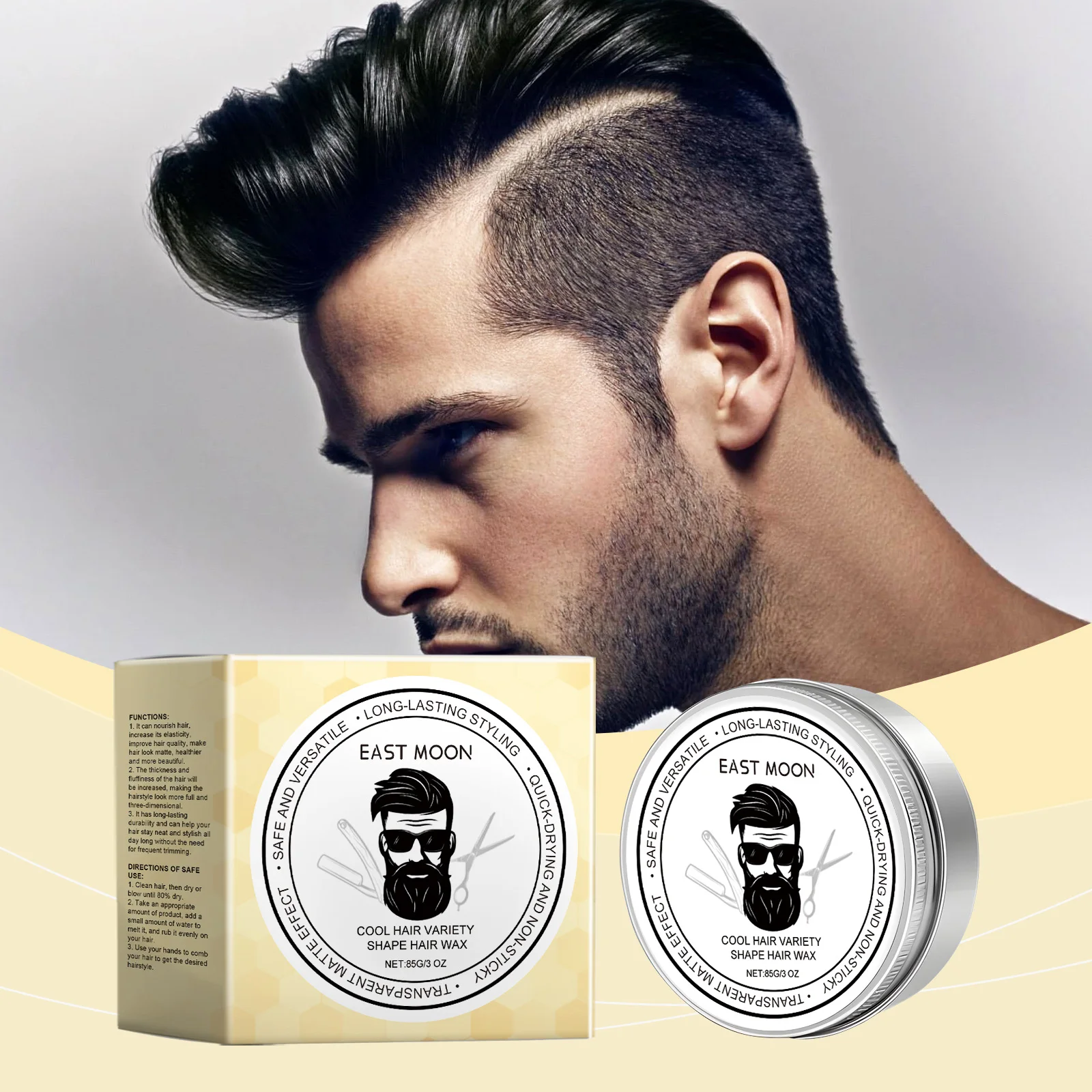 

Styling Matte Hair Wax Leave-in Fluffy Hairs Refreshing Hair Wax Increase Hairs Elasticity and Improve Hair Quality 85g