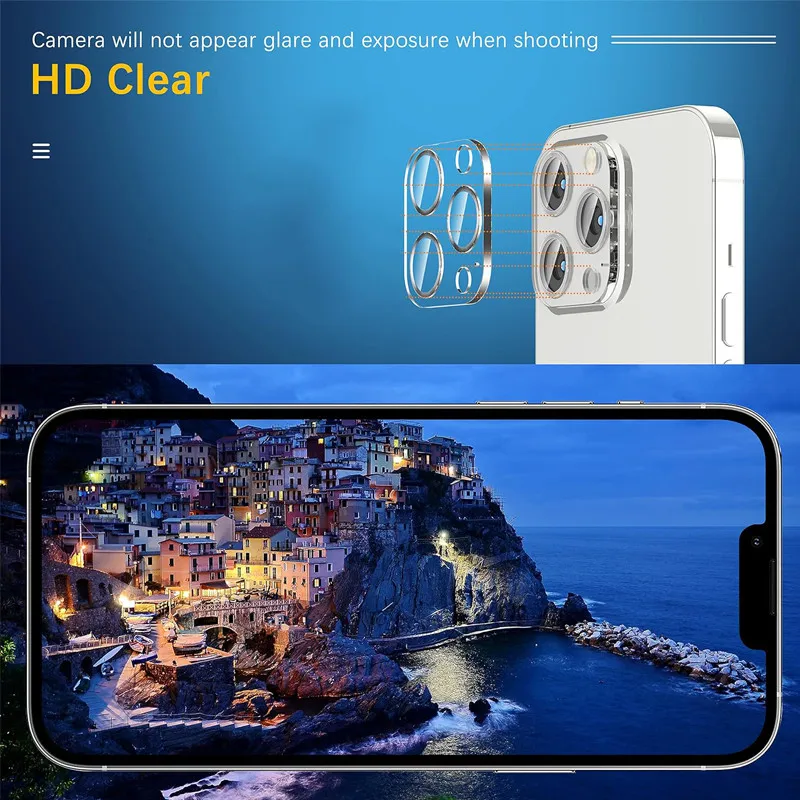 1pcs Camera Protector For IPhone 15 14 13 12 11 16 Pro Max Lens Cover Iphone 15 Pro Camera Film Glass Iphone 14 Pro Accessoires