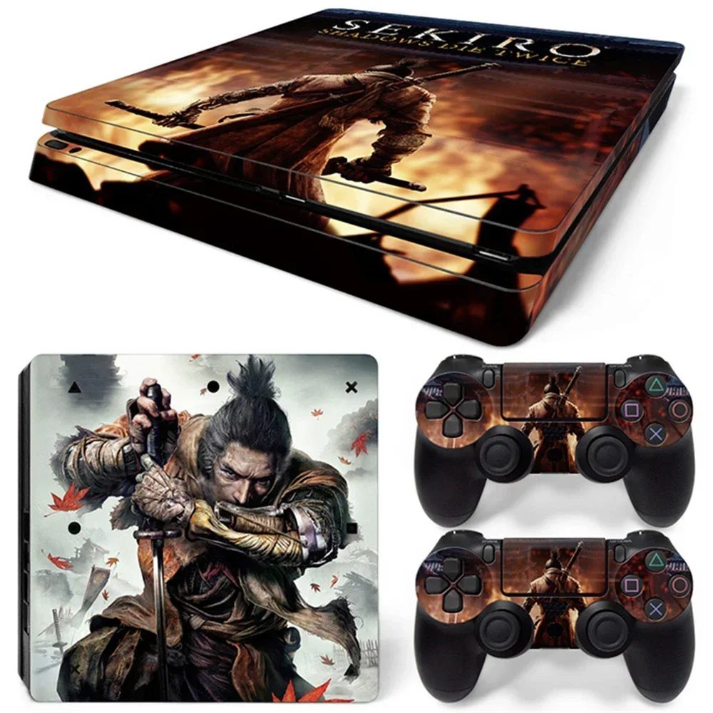 Sekiro shadows the twice  Best Sell Design Skin Sticker for PS4 Slim Console and Controllers