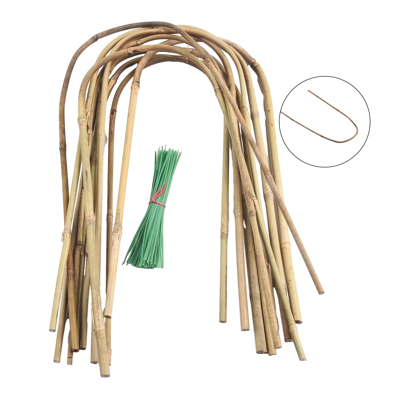 Jasmine Garden Small Plants Bamboo Hoop Trellis Tie Rope 400/600/480g Bamboo Bamboo Hoop Trellis Indoor Plants