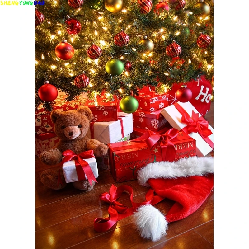 Vinyl Custom Christmas Theme Photography Background Children Portrait Backdrops For Photo Studio Props  CXZM-40