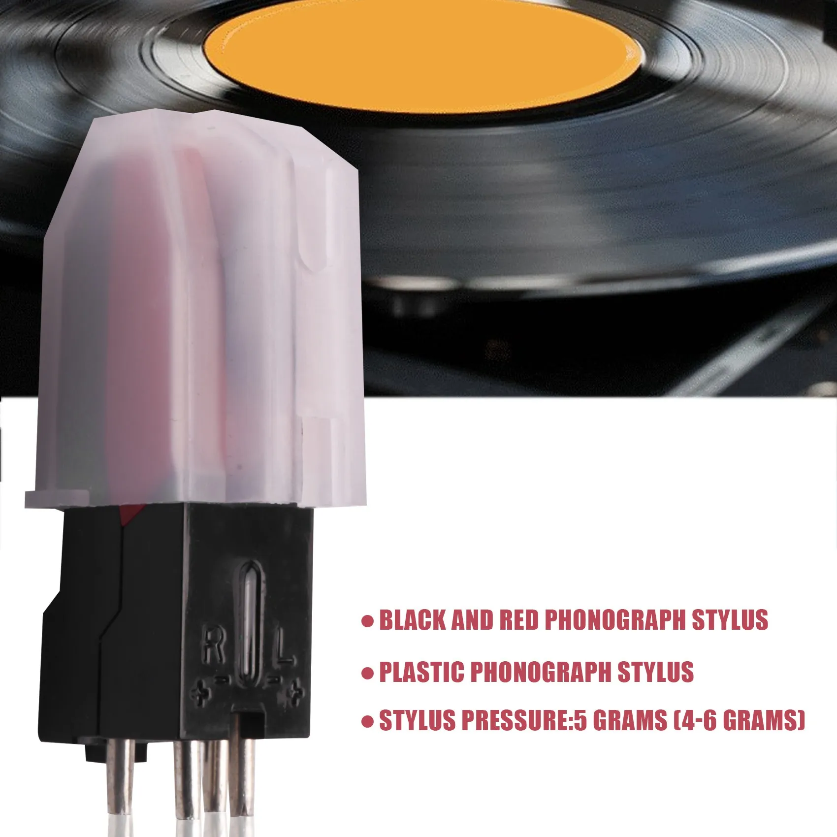 AT41Ceramic Cartridge and Stylus Needle for Phonograph Turntable Gramophone Record