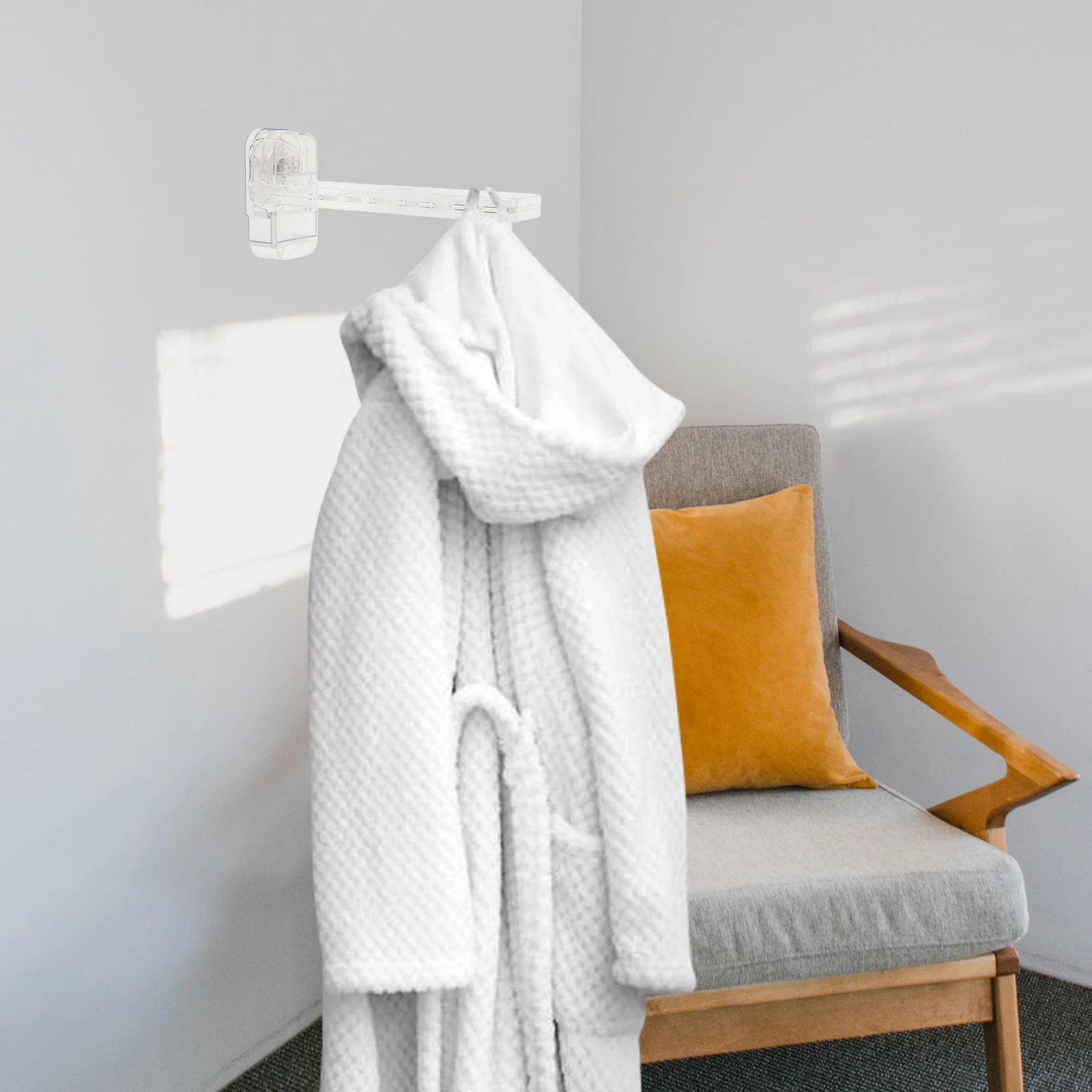 

Foldable Drying Rack Suction Cup Wall Mounted Clothes Travel Storage Laundry Dryer Resistance Practical