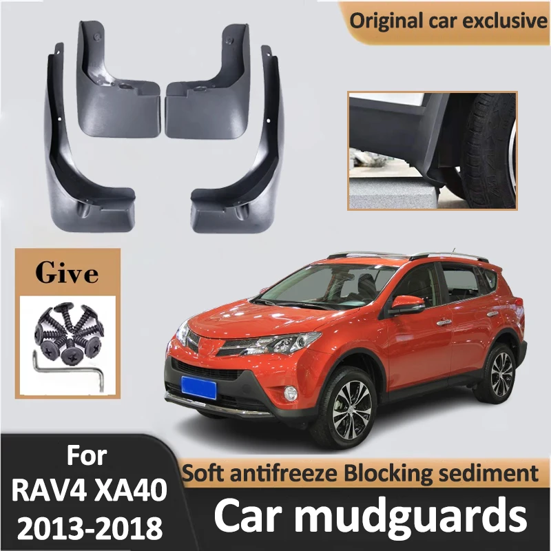 

For Toyota RAV4 XA40 MK4 2013-2018 Accessories Front Rear Mud Flaps Mudguards Mudguard Mudflaps Splash Guards Protective Parts